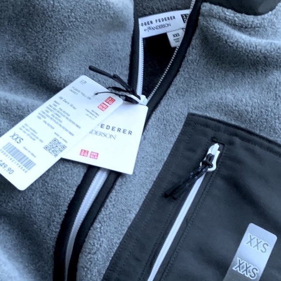 Uniqlo Fleece Full-Zip Jacket Dark Grey - Picture 3 of 7